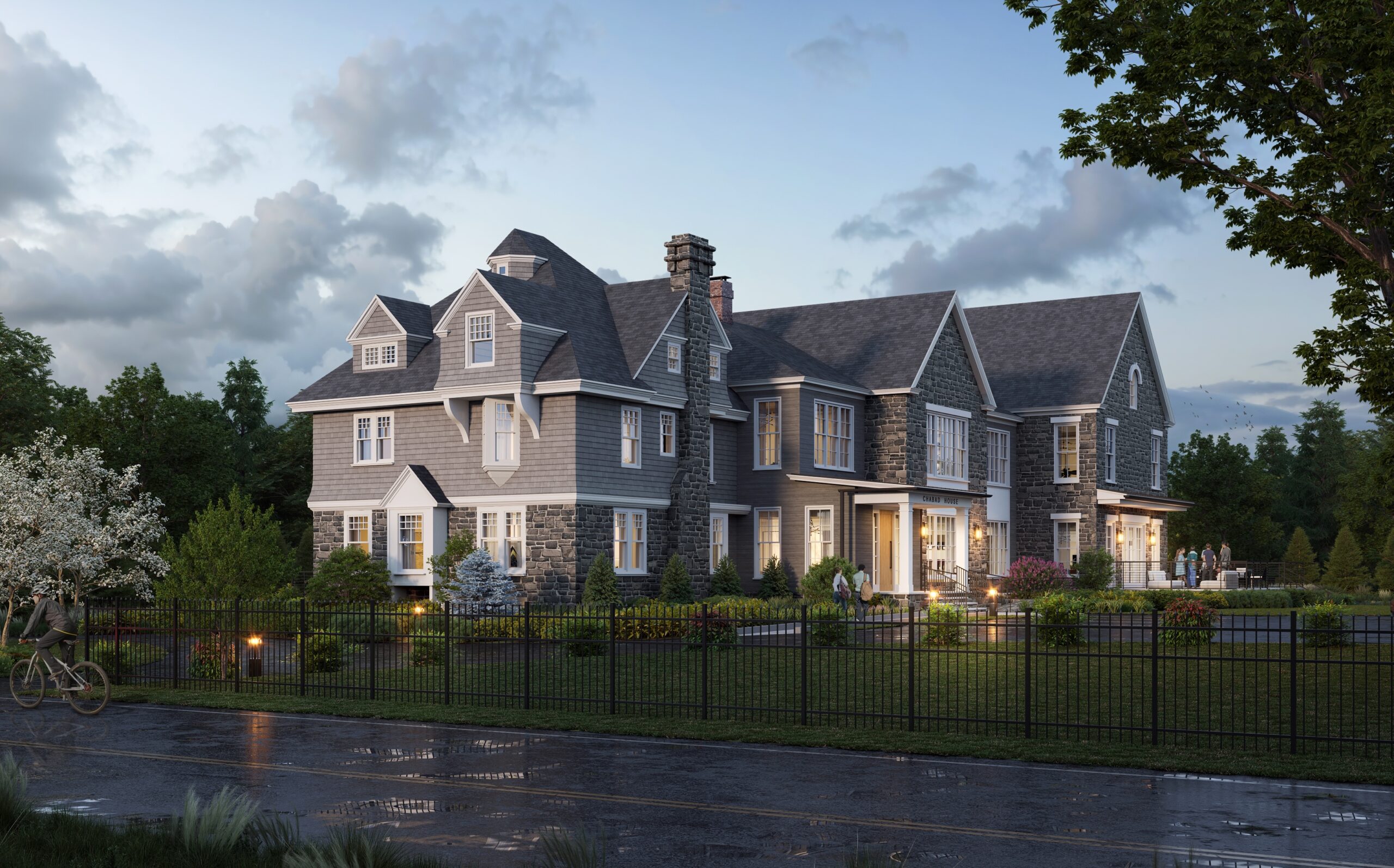 exterior view of rendering of new building